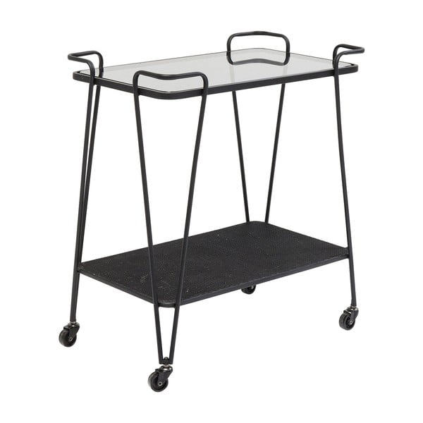 Kovový odkládací stolek na kolečkách Kare Design Mesh, výška 68 cm