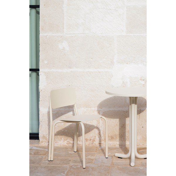 Béžová kovová zahradní židle Kei – noo.ma-image-1