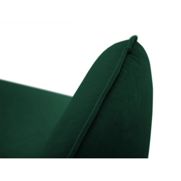 Tmavě zelené sametové křeslo Vienna – Cosmopolitan Design-image-4