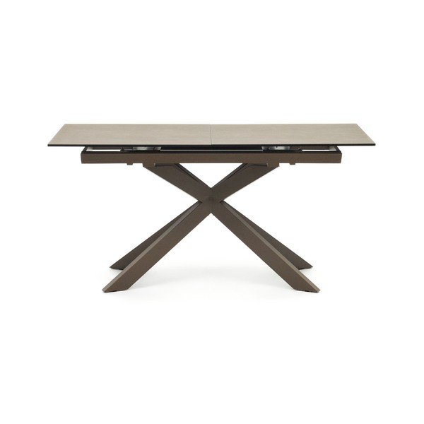 Hnědý rozkládací jídelní stůl s keramickou deskou 90x160 cm Atminda – Kave Home-image-2