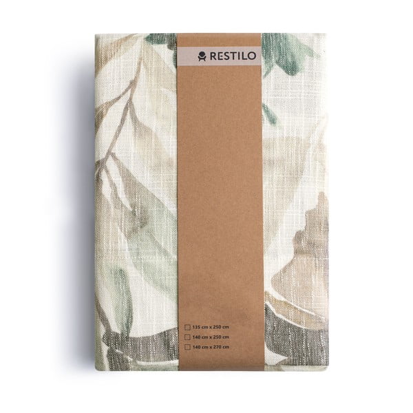 Krémový/šedomodrý závěs 135x250 cm Celesta – Restilo-image-4