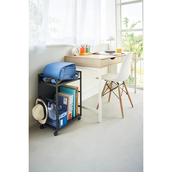 Černý kovový pojízdný regál 42x60 cm Tower – YAMAZAKI-image-2