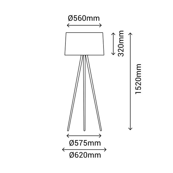 Šedá stojací lampa SULION Bea, výška 152 cm-image-3