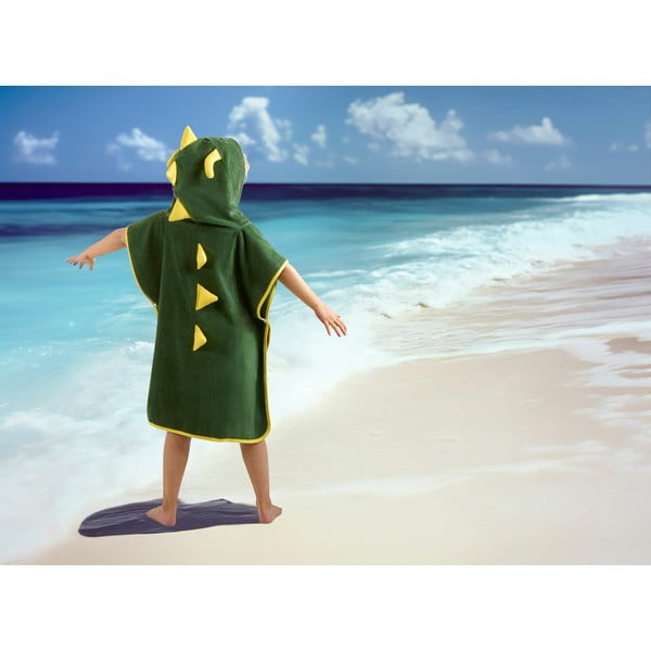 Zelené bavlněné dětské pončo Joep – Good Morning-image-1