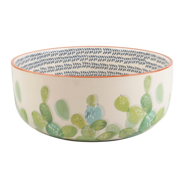 Sálátová mísa z keramiky s motivem kaktusu Creative Tops, ⌀ 24,5 cm