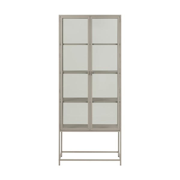 Šedá vitrína 77x186x35 cm Seaford – Actona