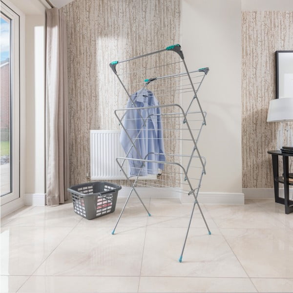 Třípatrový sušák na prádlo ve stříbrné barvě - Addis-image-2
