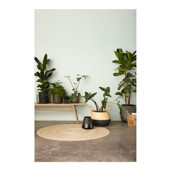 Sada 2 černých květináčů Hübsch Kello-image-1