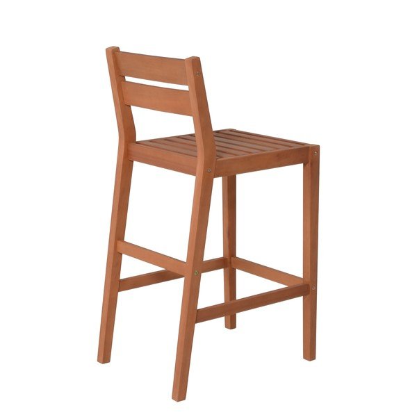 Zahradní barový set z eukalyptového dřeva v přírodní barvě pro 4 Maine – Garden Pleasure-image-4