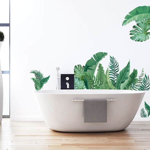 Samolepka na zeď 60x90 cm Tropical Leaves – Ambiance-image-4