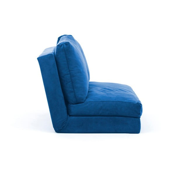 Modrá rozkládací pohovka 120 cm Taida  – Balcab Home-image-1