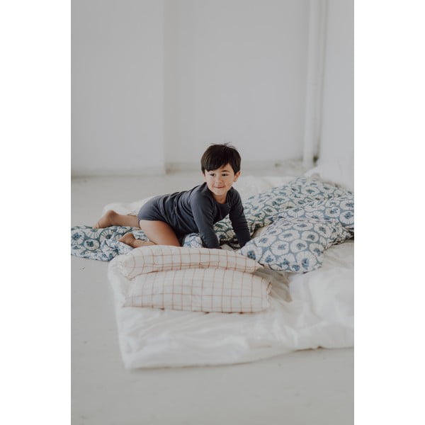 Modrá souprava do postýlky Denim Lions – Malomi Kids-image-3