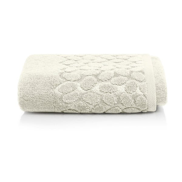 Šedobéžový bavlněný ručník Maison Carezza Ciampino, 50 x 90 cm