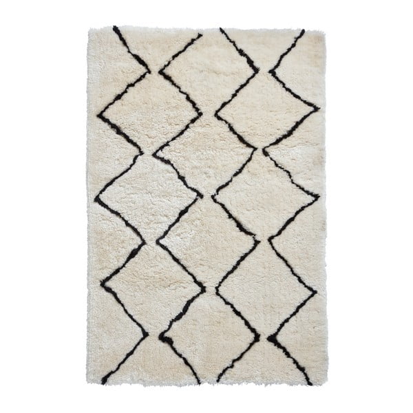Krémově bílý koberec Think Rugs Morocco Dark, 120 x 170 cm