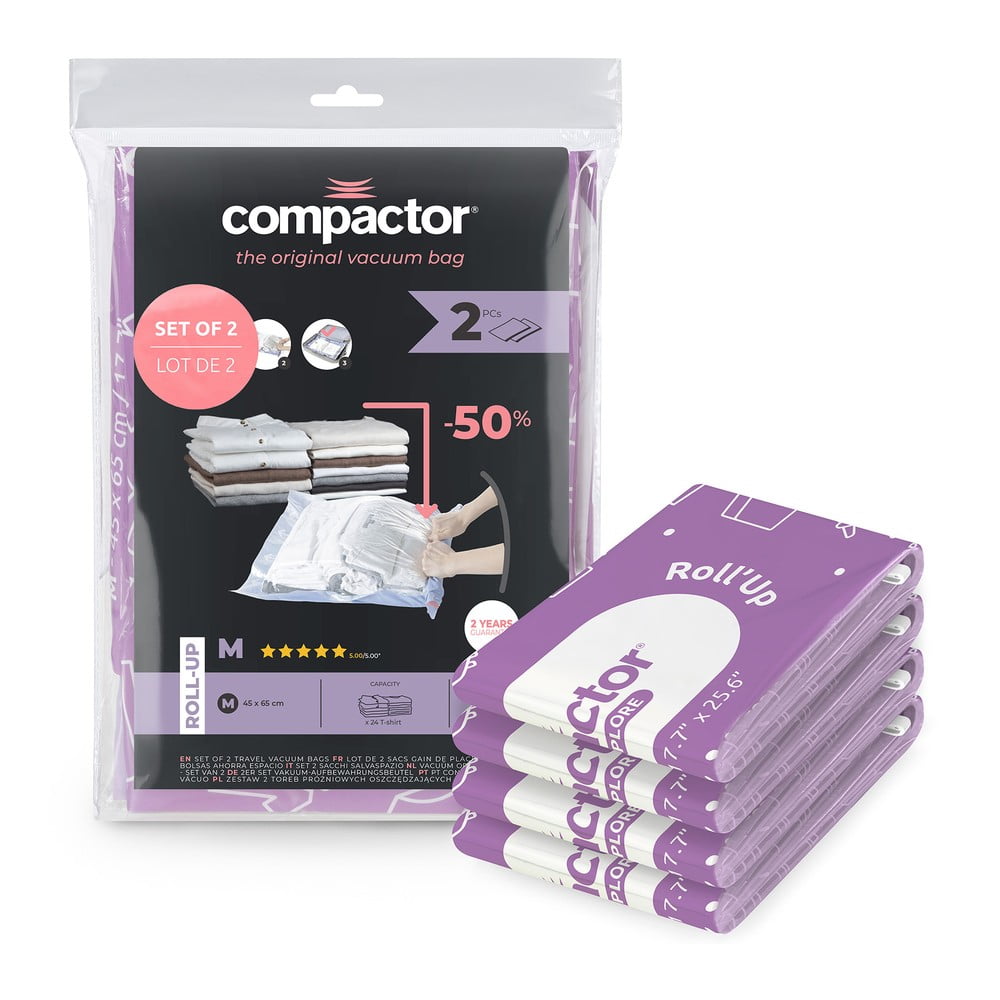 Vakuové pytle v sadě 4 ks Roll Up M – Compactor