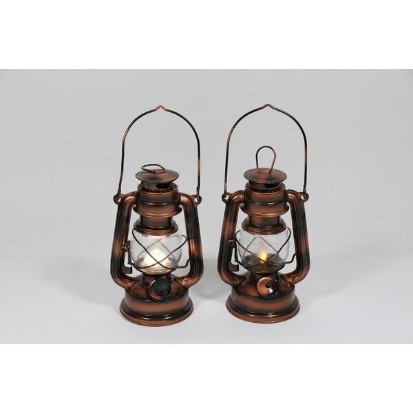 LED lucerna v bronzové barvě (výška 19 cm) – Hilight-image-4