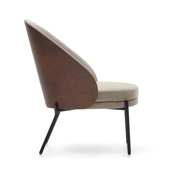 Světle hnědé křeslo Eamy – Kave Home-image-3