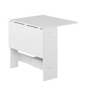 Rozkládací jídelní stůl s bílou deskou 76x28 cm Papillon – TemaHome