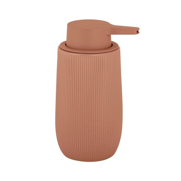 Hnědý plastový dávkovač mýdla 400 ml Fablo – Wenko
