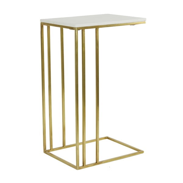 Odkládací stolek s deskou v dekoru mramoru 31x41 cm Roshan – Light & Living-image-2