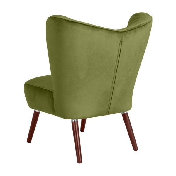 Zelené křeslo Max Winzer Sari Velvet-image-4