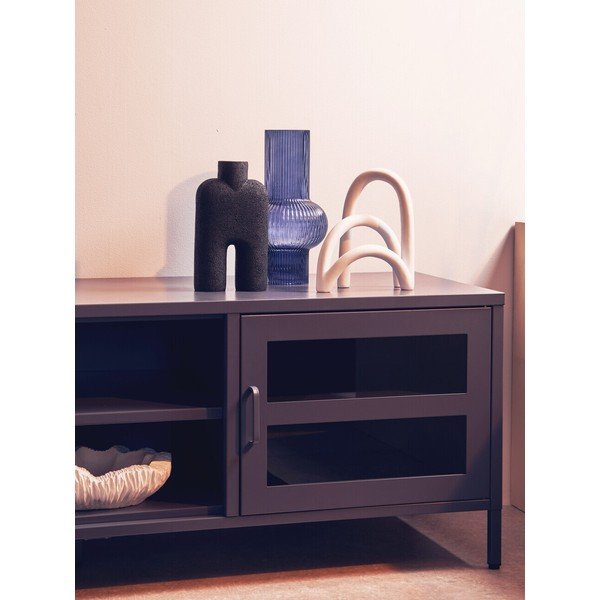 Šedý ocelový TV stolek 150x50x45 cm Acier – Premier Housewares-image-2