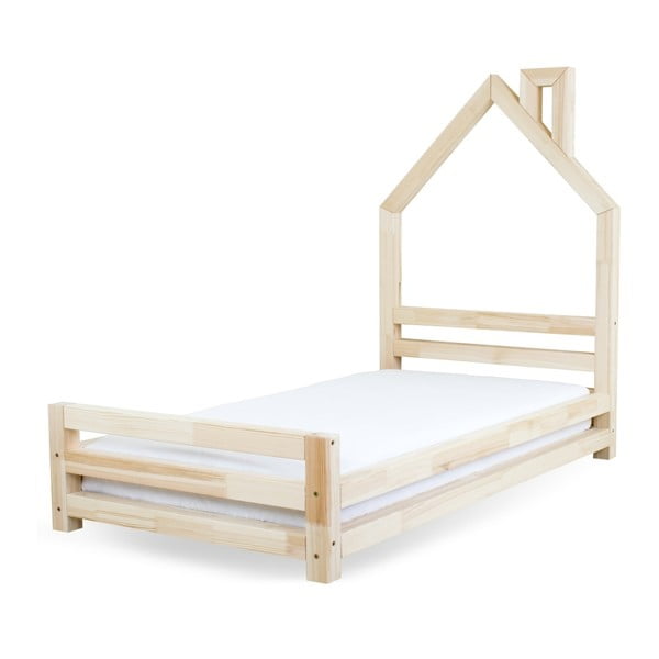 Dětská postel z lakovaného borovicového dřeva Benlemi Wally, 90 x 160 cm