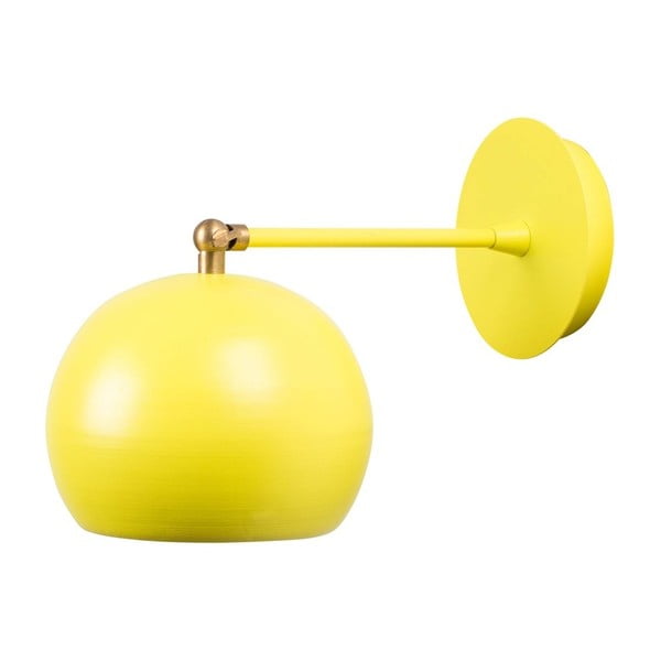Žluté nástěnné svítidlo Cup Wall Lamp