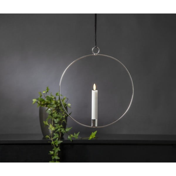 Světelná dekorace ve stříbrné barvě Flamme Ring – Star Trading-image-3