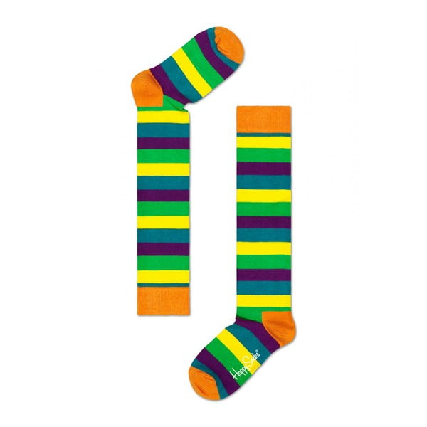Nadkolenky Happy Socks Stripes, vel. 36-40