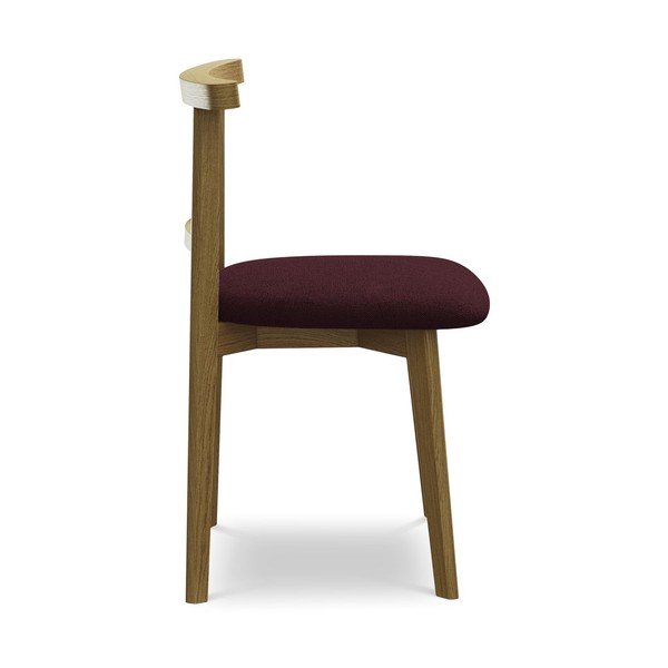 Vínová jídelní židle z masivního dřeva Ohelo – Makamii-image-2