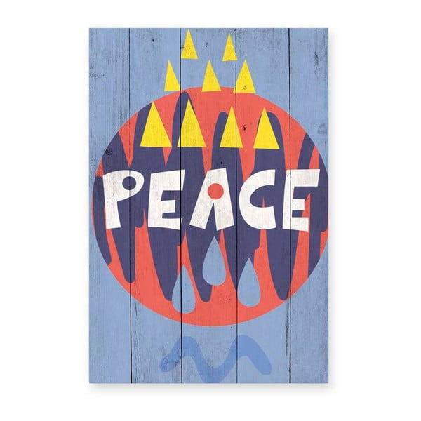 Obraz na dřevě Little Nice Things Peace, 60 x 40 cm