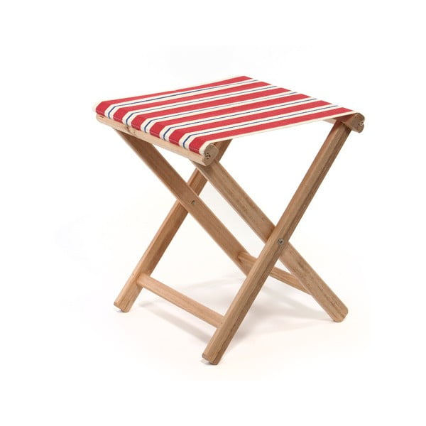 Skládací stolička Beach, červené proužky