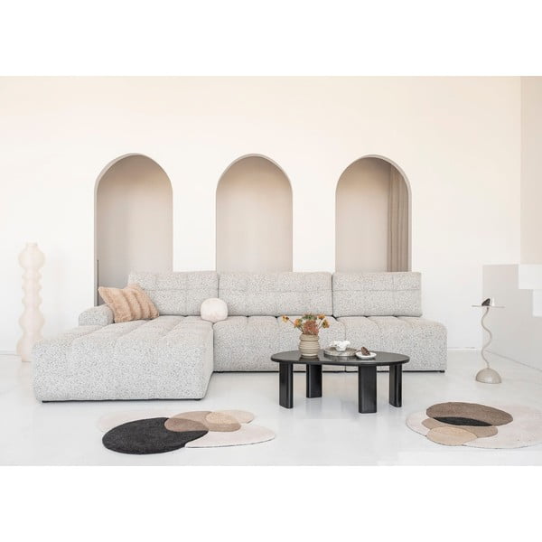 Béžová rozkládací modulární rohová pohovka s úložným prostorem(levý roh) Lulu – Miuform-image-1