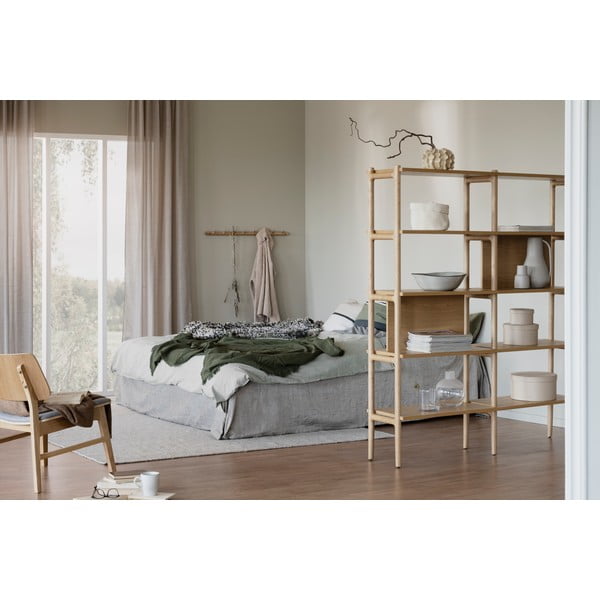 Knihovna v dekoru dubu 140x166 cm Holton - Rowico-image-3