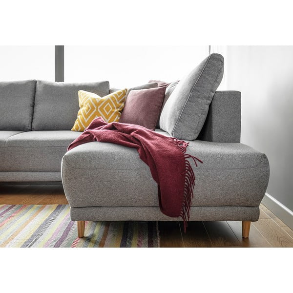 Světle šedá rozkládací rohová pohovka Miuform Lovely Annie, pravý roh-image-4