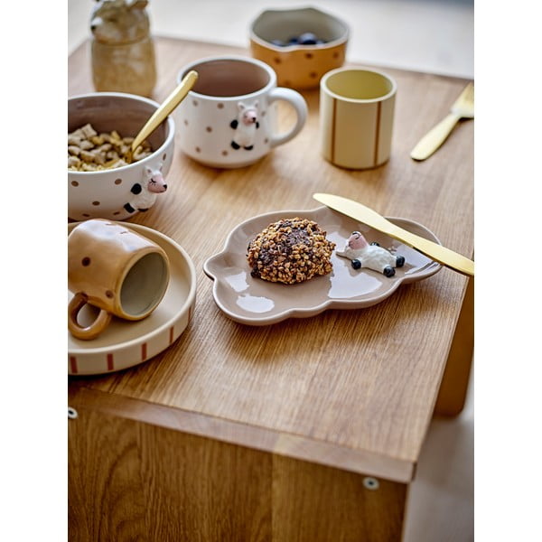 Bílý keramický dětský hrnek na kakao 370 ml Dolly – Bloomingville Mini-image-1