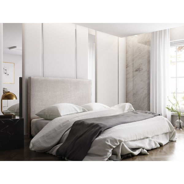 Béžové čelo postele 200x120 cm Natalia – Milo Casa-image-3