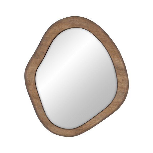 Nástěnné zrcadlo s dřevěným rámem 52,5x59,5 cm Rona – Ixia
