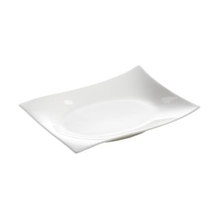 Bílý porcelánový talíř Maxwell & Williams Motion, 20,5 x 15 cm