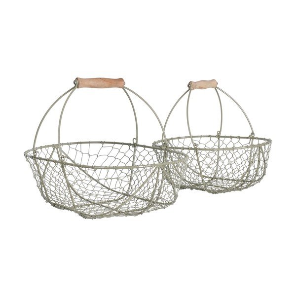 Sada kovových košíků Wirework, 2 ks