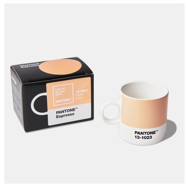 Oranžový keramický hrnek na espresso 120 ml Peach Fuzz 13-1023 – Pantone-image-1