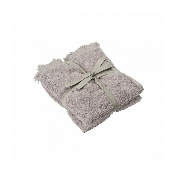 Světle šedé bavlněné ručníky v sadě 2 ks 30x50 cm FRINO – Blomus