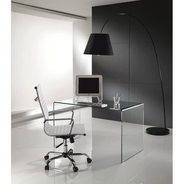 Skleněný pracovní stůl 70x126 cm Bend – Tomasucci-image-1