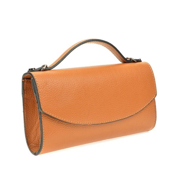 Hnědá dámská kožená kabelka Roberta M Pisa-image-1