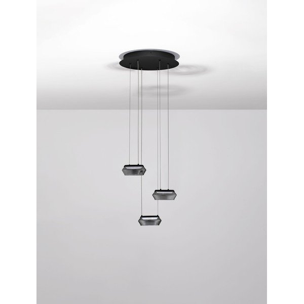 Matně černé skleněné LED stmívatelné závěsné svítidlo ø 35 cm Jailyn – Nova Luce-image-3