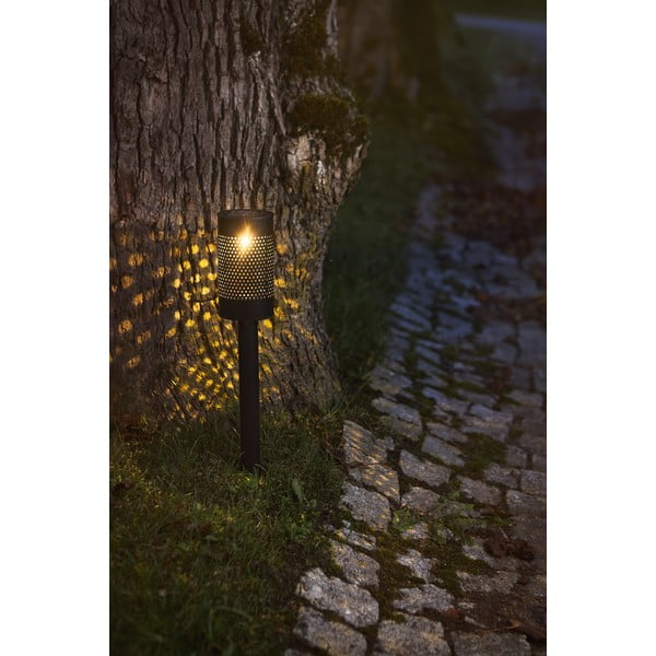 Černé solární LED osvětlení z nerezové oceli Star Trading Blace, výška 46 cm-image-2