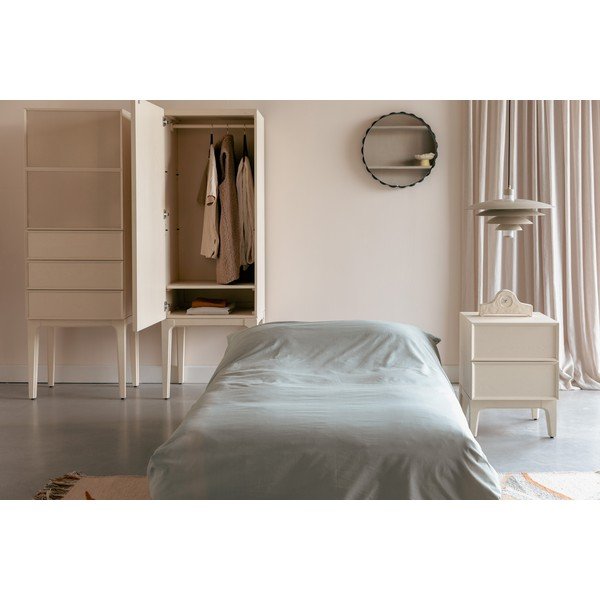 Krémová skříňka z dubového dřeva 60x180x45 cm June – Zuiver-image-4