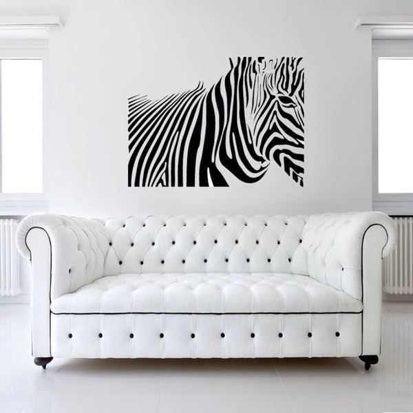 Samolepka na stěnu Zebra, 120x90 cm