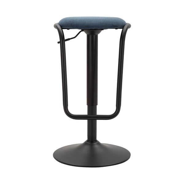 Čalouněná barová stolička s nastavitelnou výškou v petrolejové barvě/černá (výška sedáku 61 cm) Destiny – Mauro Ferretti-image-2